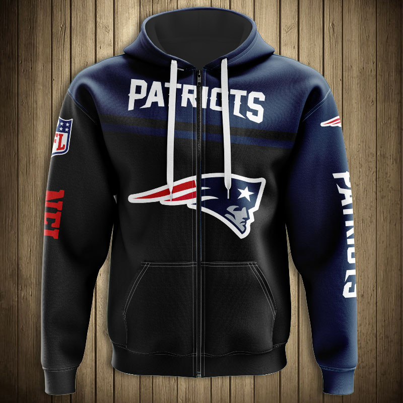patriots hoodie zip