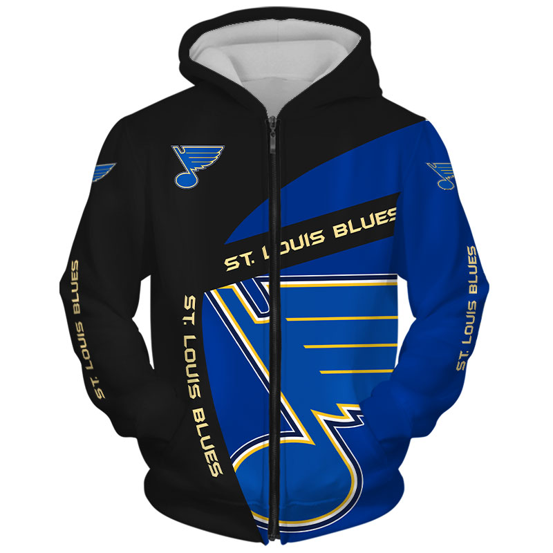 blues hoodie jersey