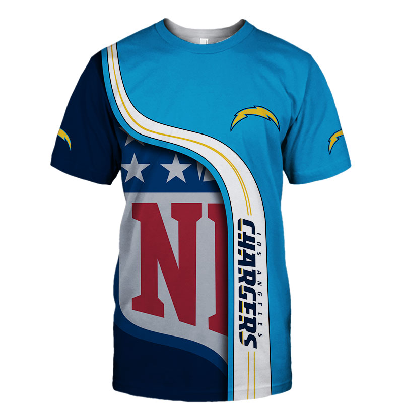 Los Angeles Chargers T-shirt 3D summer 