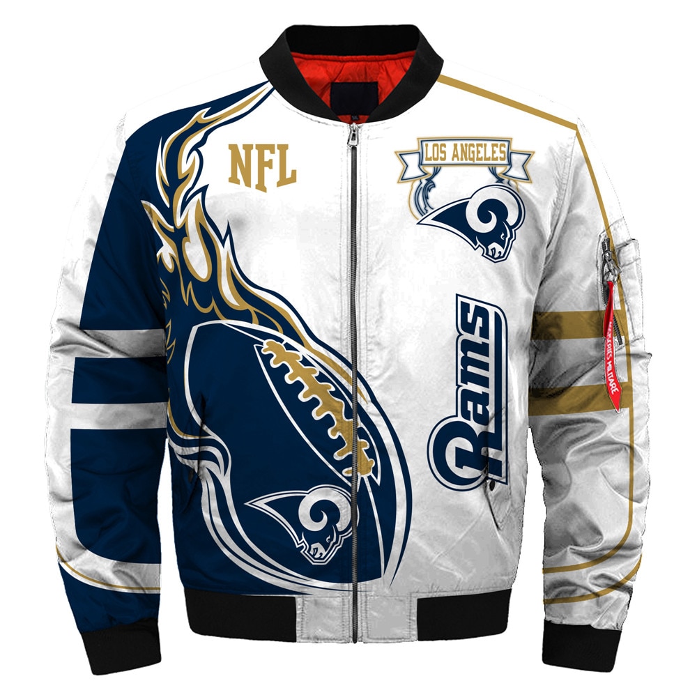 Los Angeles Rams bomber jacket winter coat gift for men -Jack sport shop