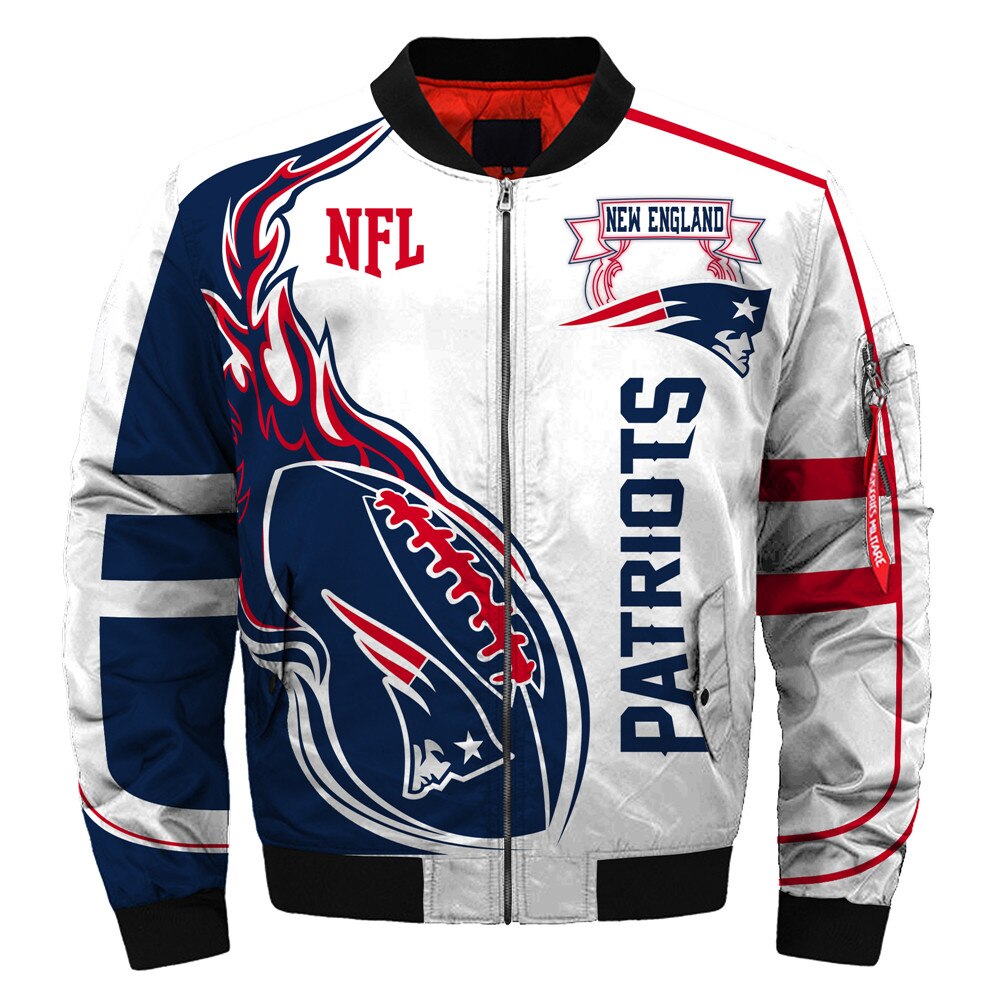New England Patriots bomber jacket winter coat gift for men -Jack sport ...