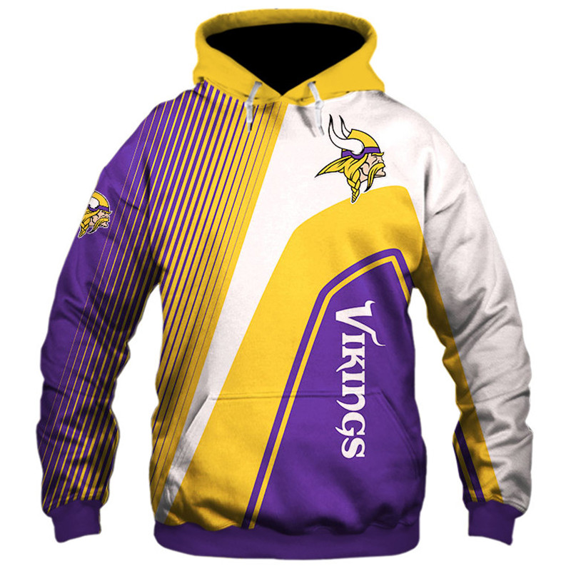 Minnesota Vikings 3D Zip Hoodie cheap Sweatshirt Pullover NFL -Jack ...