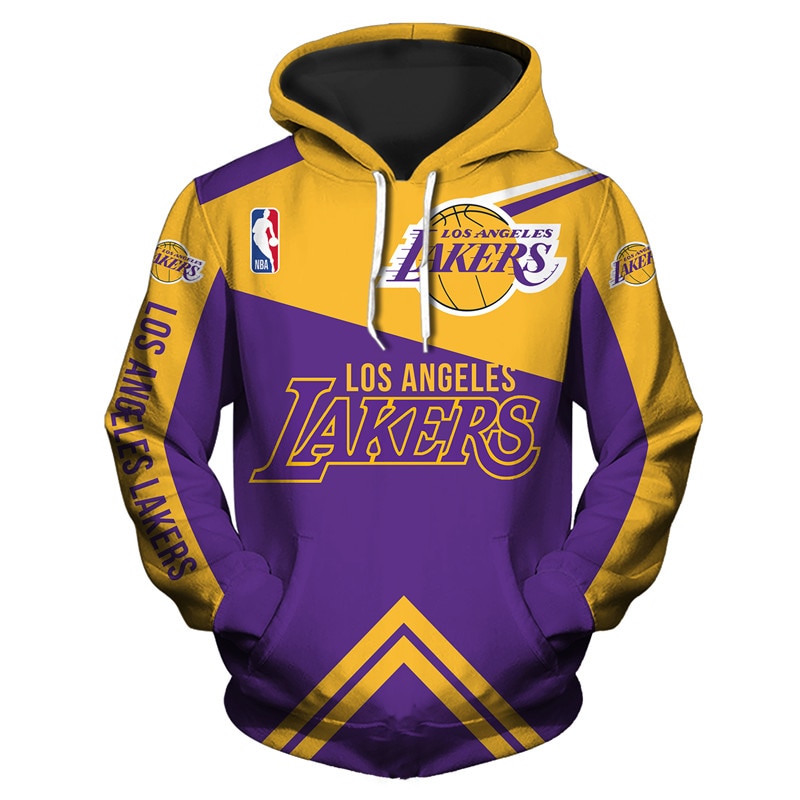 Los Angeles Lakers Sports 3D Pullover Hoodie - Freedomdesign