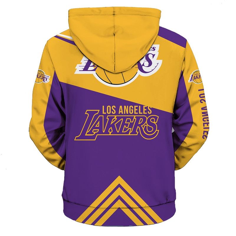Los Angeles Lakers hoodie 3D basketball for fans - Limotees