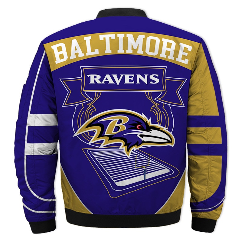 Baltimore Ravens bomber jacket Fashion winter coat gift for men -Jack ...