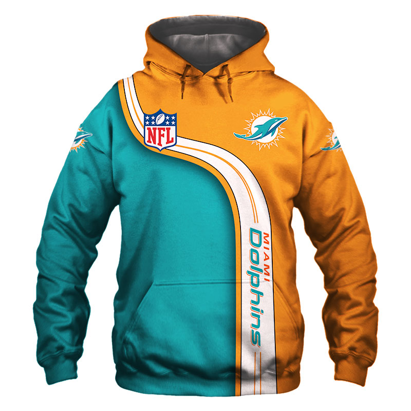 Miami Dolphins Zip Hoodie 3D cute Sweatshirt Pullover gift for fans ...