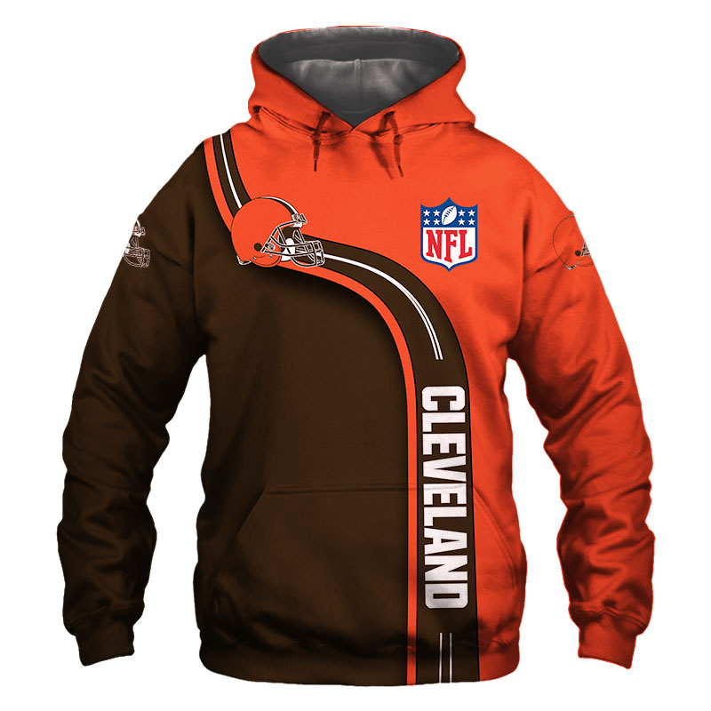 Cleveland Browns Zip Hoodie 3D cute Sweatshirt Pullover gift for fans ...