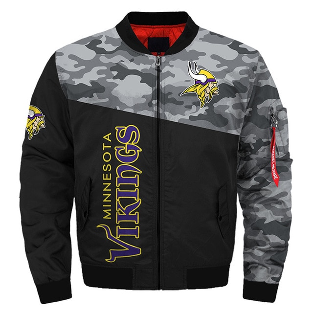 Minnesota Vikings bomber jacket winter coat gift for men -Jack sport shop