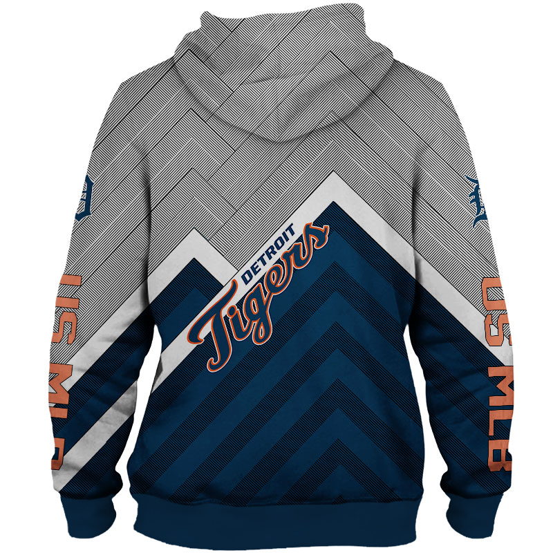 Detroit Tigers Custom Hoodie 3D-Sweater Pullover Sportswear National Football League Embroidery Logo Gift for fan