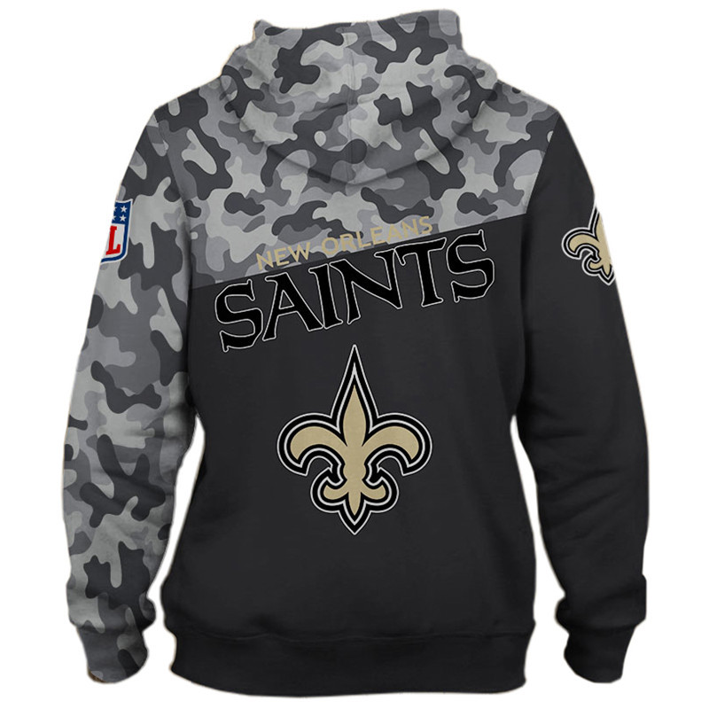 New Orleans Saints Military Hoodies 3D Sweatshirt Long Sleeve New ...