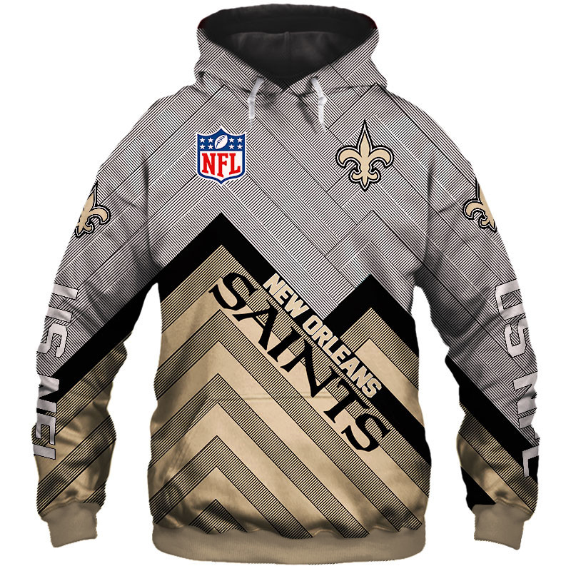 New Orleans Saints Hoodie 3D cheap Long Sweatshirt Pullover size S-5XL ...