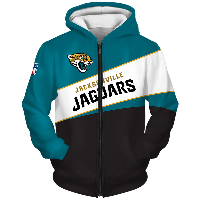 Jacksonville Jaguars Hoodie 3D Long Sleeve Pullover new season -Jack ...