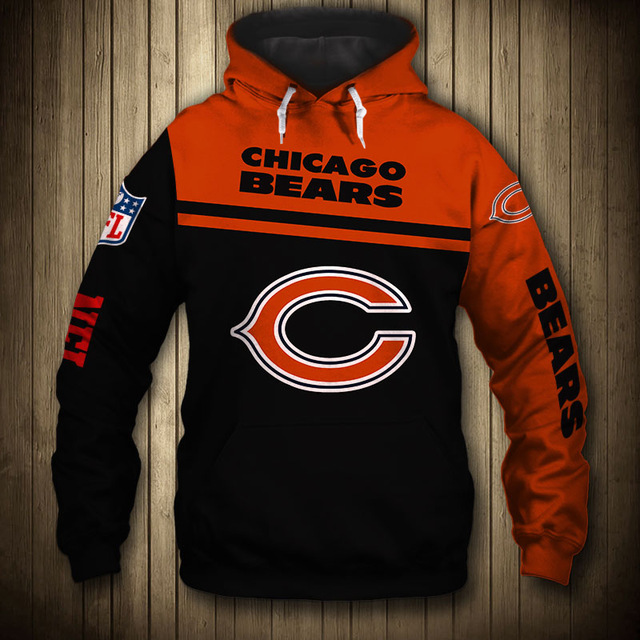Chicago Bears 3D Skull Zip Hoodie Pullover Sweatshirt for fans -Jack ...