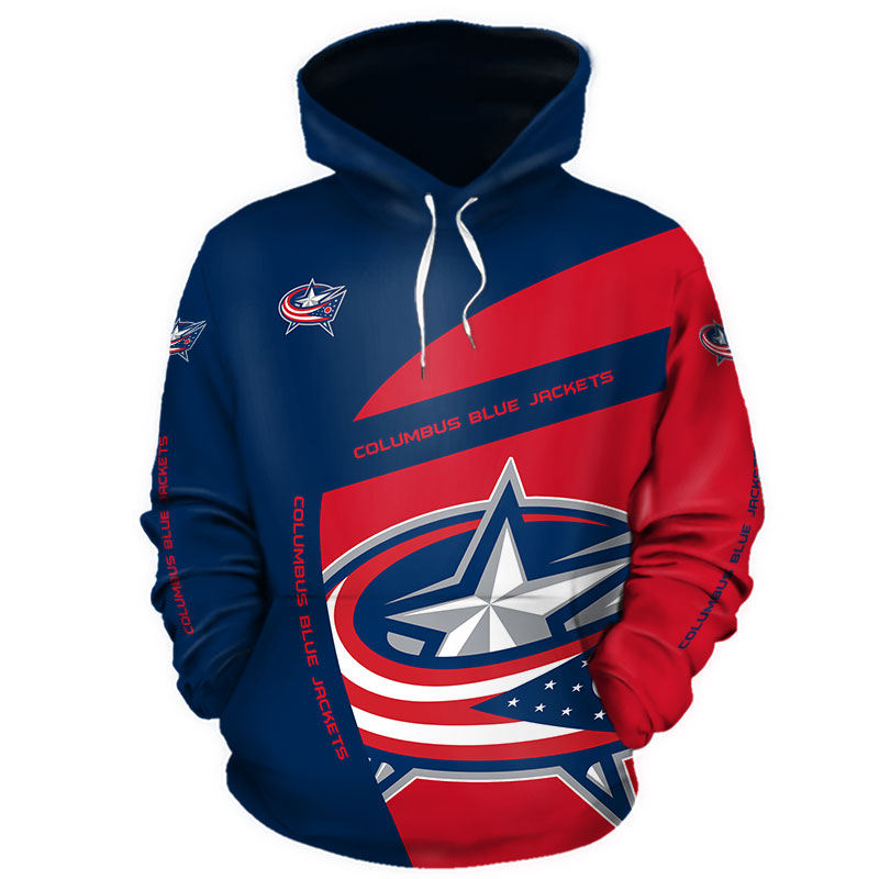 NHL Columbus Blue Jackets Personalized 3D Mask Hoodie Ver 01 - USALast