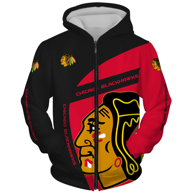 Men's Chicago Blackhawks Bobby Hull '47 Red Retired Player Name & Number  Lacer Pullover Hoodie