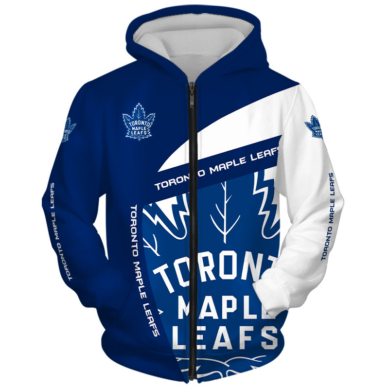 Toronto Maple Leafs Hoodie 3d With Hooded Long Sleeve T For Fans