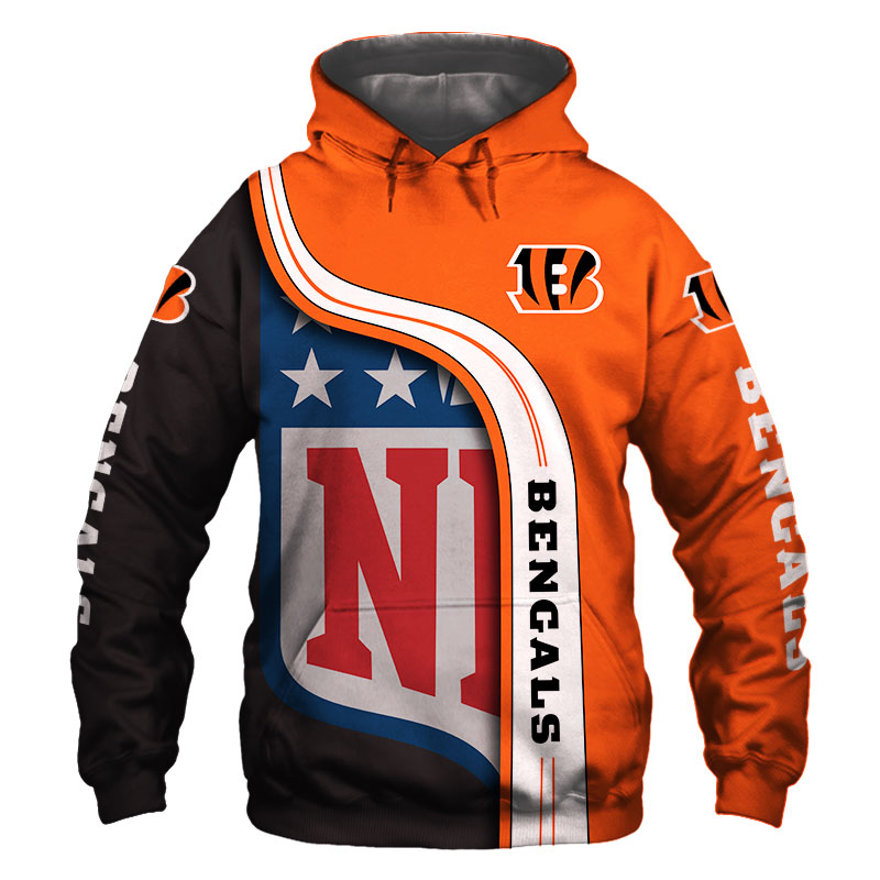 Cincinnati Bengals 3D Hoodie Pullover Sweatshirt NFL for fans -Jack ...