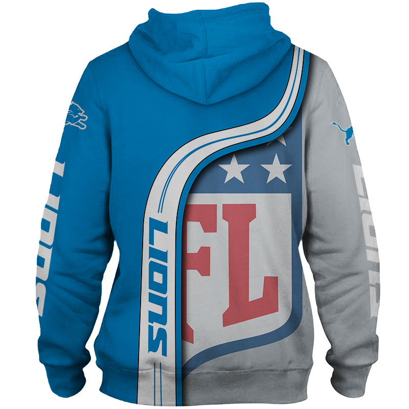 Detroit Lions 3D Hoodie Pullover Sweatshirt NFL for fans -Jack sport shop