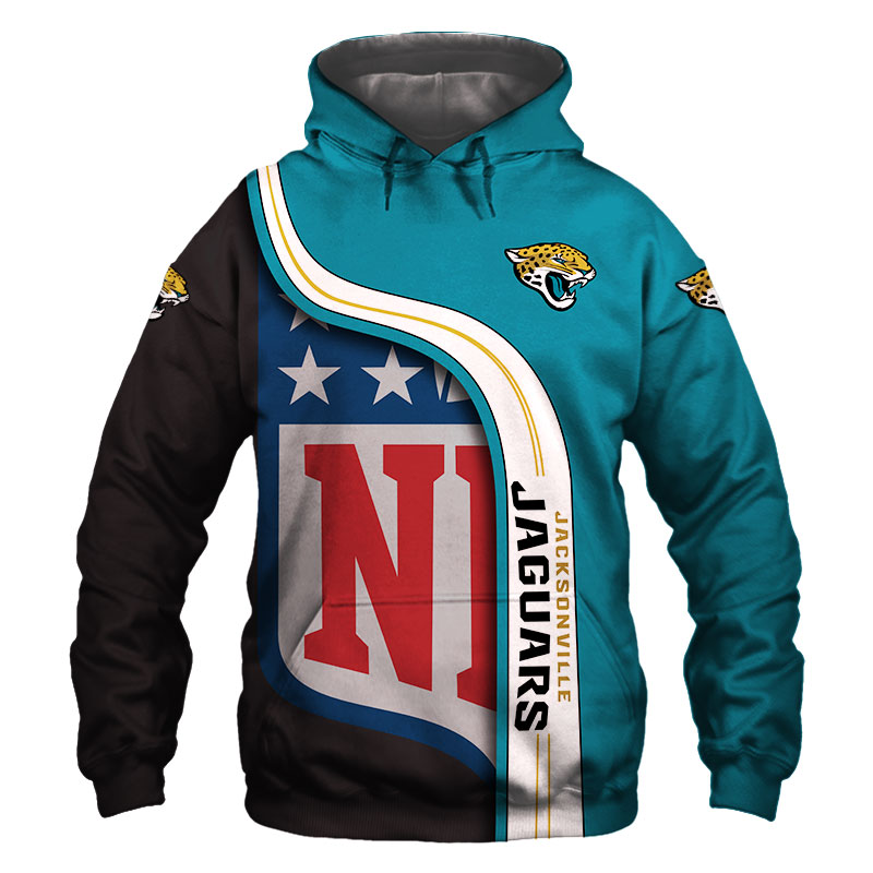 Jacksonville Jaguars 3D Hoodie Pullover Sweatshirt NFL for fans Jack