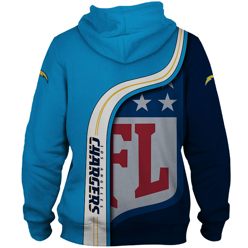 Los Angeles Chargers 3D Hoodie Pullover Sweatshirt NFL for fans -Jack ...