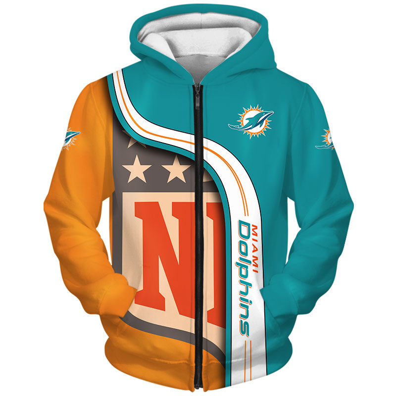 Miami Dolphins 3D Hoodie Pullover Sweatshirt NFL for fans -Jack sport shop