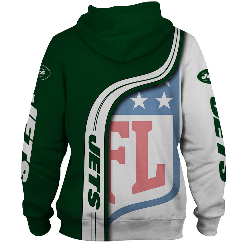 New York Jets 3D Hoodie Pullover Sweatshirt NFL for fans -Jack sport shop