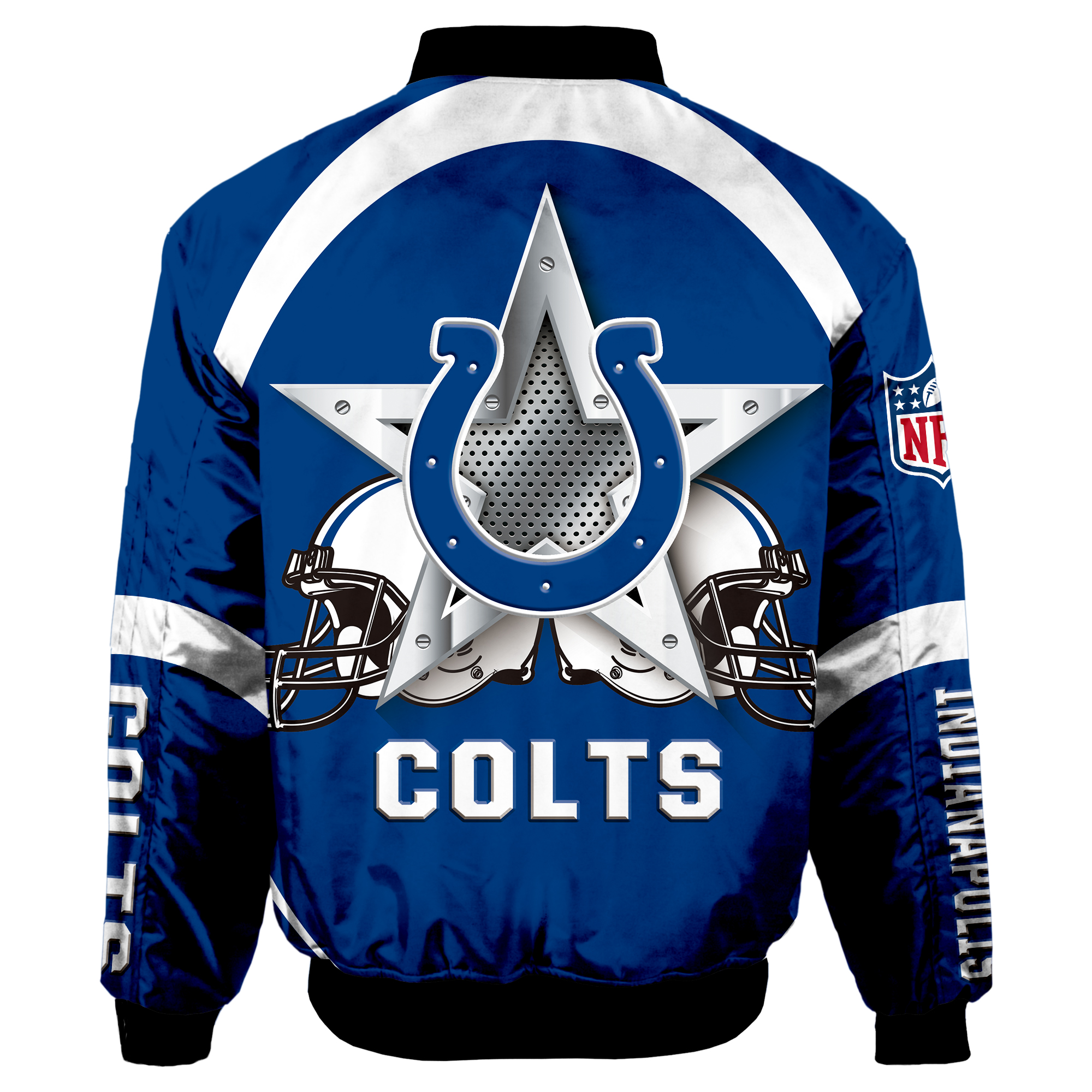 Indianapolis Colts Bomber Jacket Graphic Running men gift for fans ...