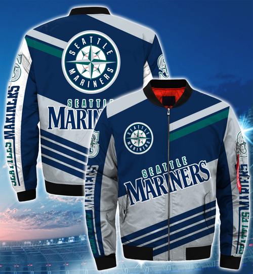 Seattle Mariners bomber jacket Style #1 winter coat gift for men -Jack ...