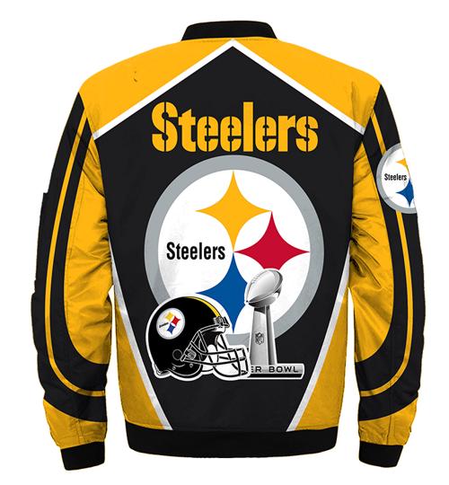 Pittsburgh Steelers bomber Jacket Super bowl Champions coat for men ...