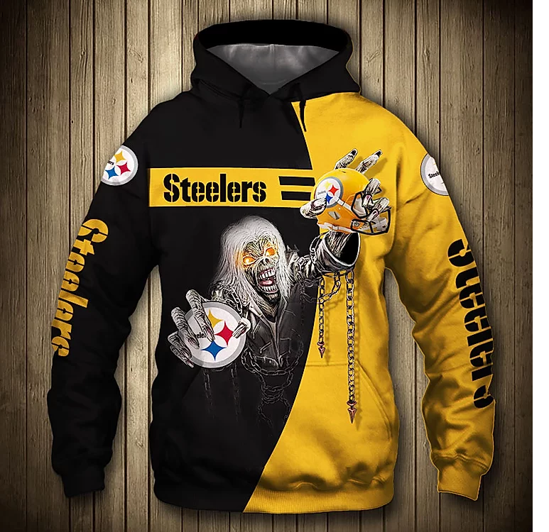 Youth Gold Pittsburgh Steelers Fan Gear Prime Pullover Hoodie