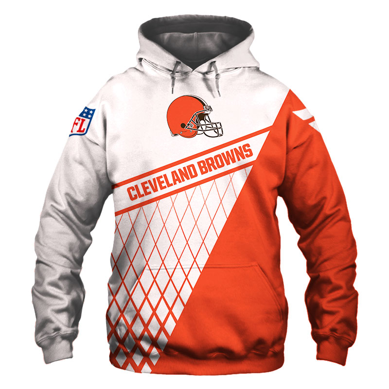 Cleveland Browns Hoodies 3D Print Hooded Sweatshirt Pullover Fans Sports Jacket