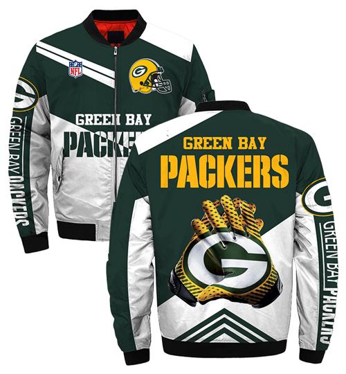 Green Bay Packers bomber Jacket Style #2 winter gift for men -Jack ...