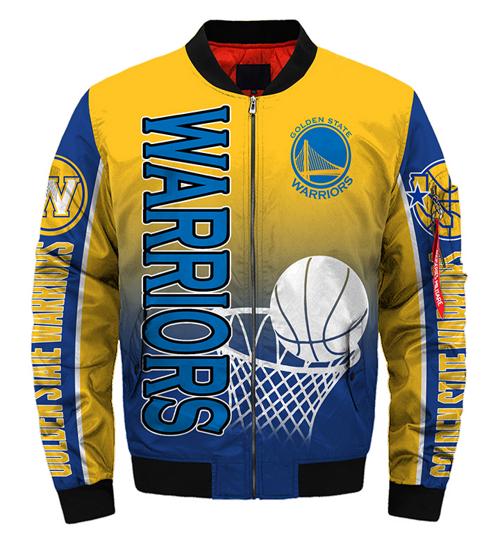 Golden State Warriors bomber Jacket Style #2 winter coat gift for men ...