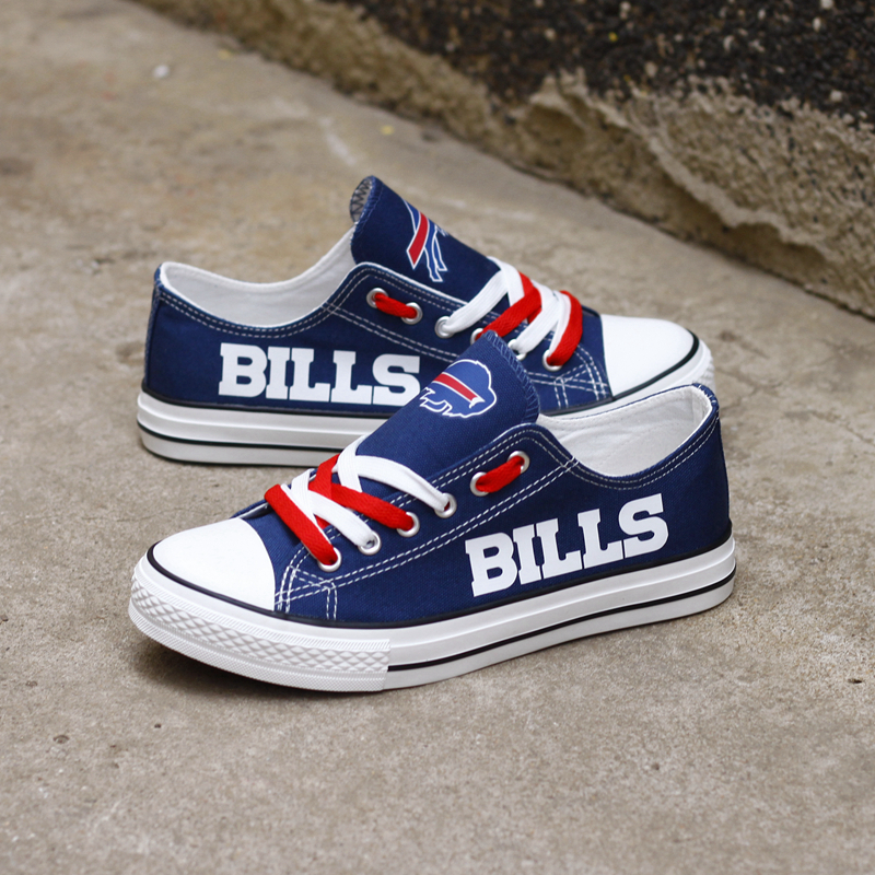 Buffalo Bills shoes Style #1 Low Top Canvas Shoes Sport Sneakers -Jack  sport shop