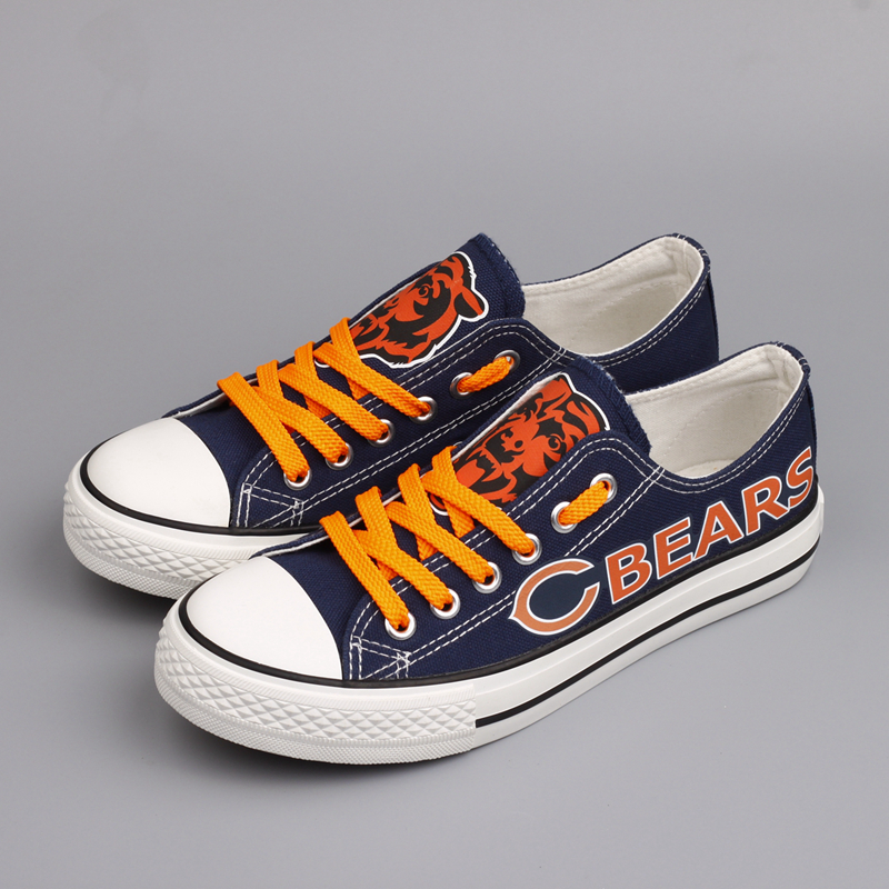 Chicago Bears shoes Low Top Canvas Shoes Sport Sneakers