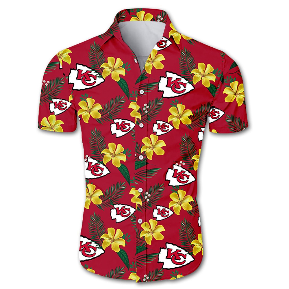 Kansas City Chiefs Hawaiian Shirt Tropical Flower summer 2020 -Jack sport shop