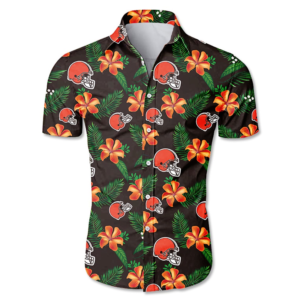 Cleveland Browns Hawaiian Shirt Tropical Flower summer 2020 -Jack sport ...