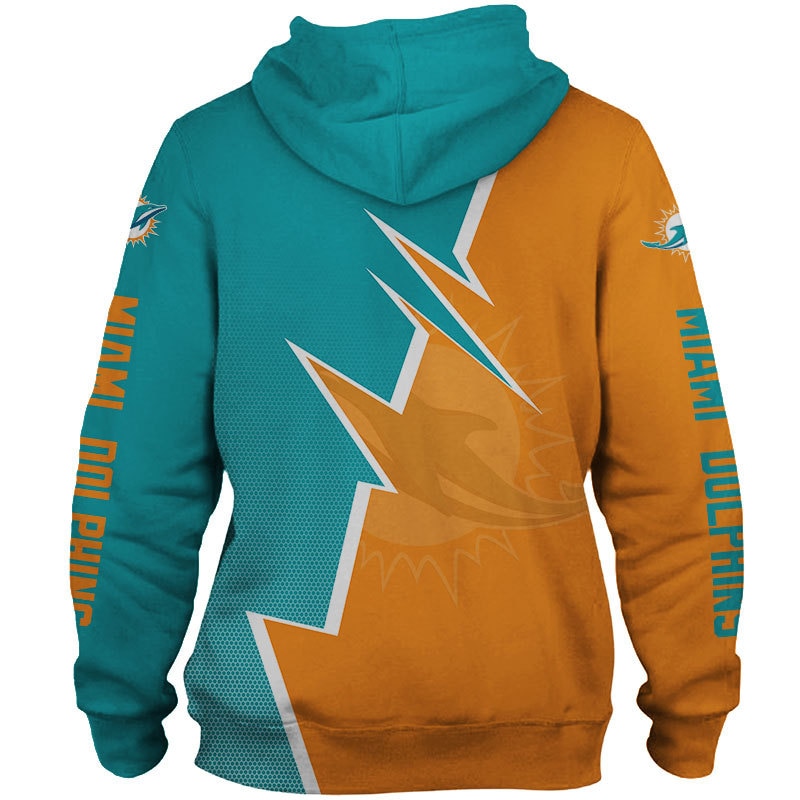 Miami Dolphins Hoodie Zigzag graphic Sweatshirt gift for fans -Jack ...