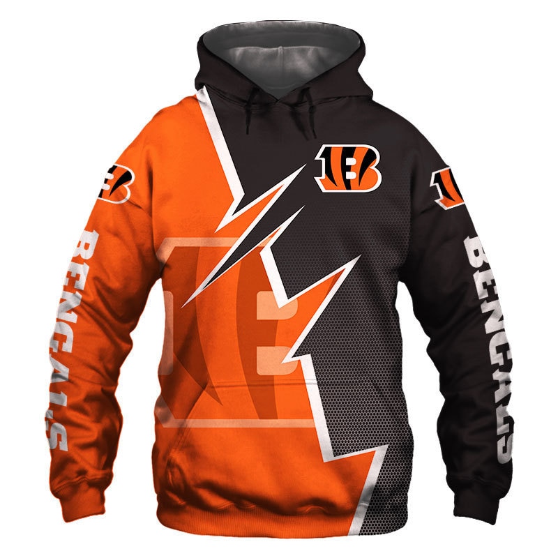 Cincinnati Bengals Hoodie Zigzag graphic Sweatshirt gift for fans -Jack ...