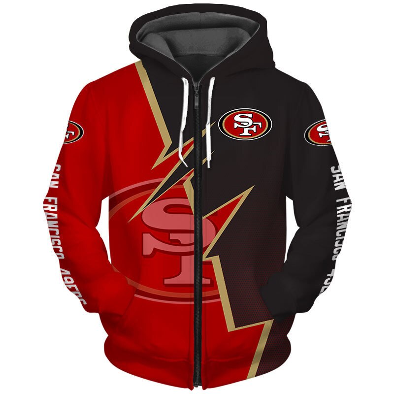 San Francisco 49ers Hoodie Zigzag graphic Sweatshirt gift for fans ...