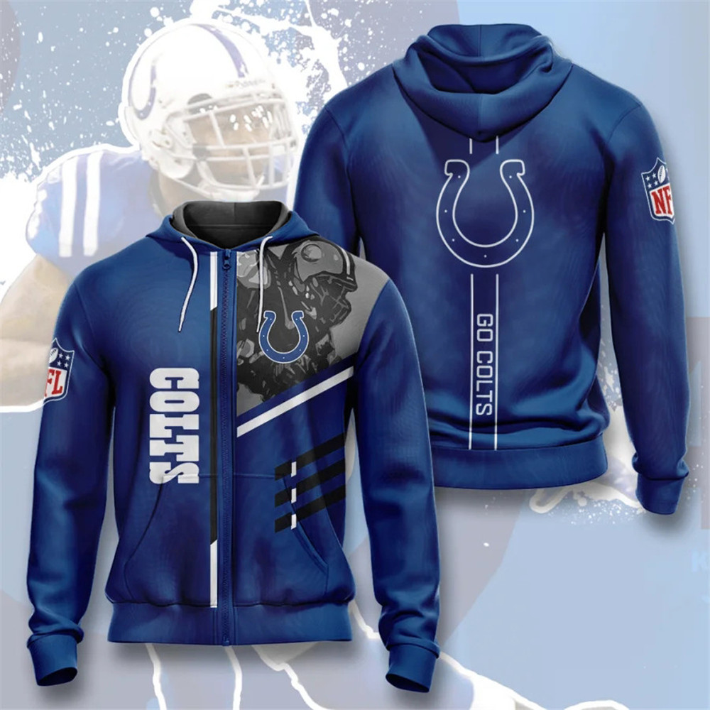 Indianapolis Colts Hoodies 3 lines graphic gift for fans -Jack sport shop