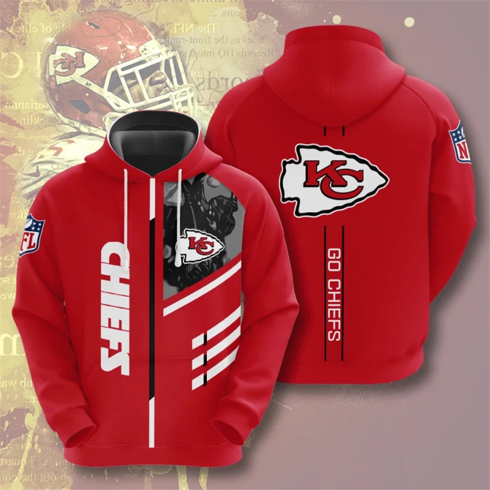 Kansas City Chiefs Hoodies 3 lines graphic gift for fans Jack sport shop