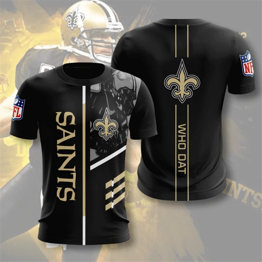 New Orleans Saints Tshirt 3D Performance Short Sleeve Jack sport shop