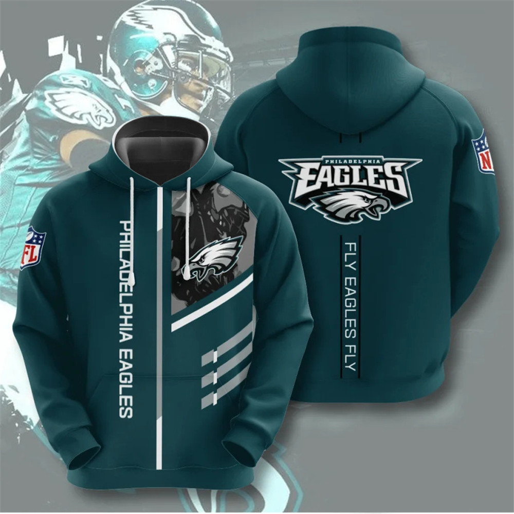 Philadelphia Eagles Hoodies 3 lines graphic gift for fans -Jack sport shop