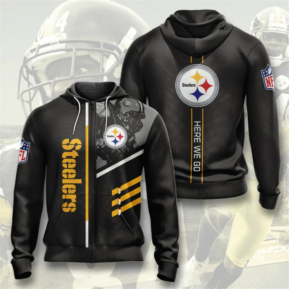 Pittsburgh Steelers Hoodies 3 lines graphic gift for fans -Jack sport shop