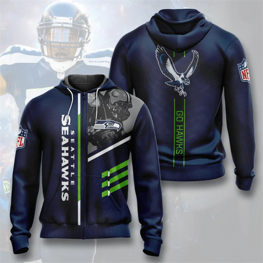 Seattle Seahawks hoodies 3 lines graphic gift for fans -Jack sport shop