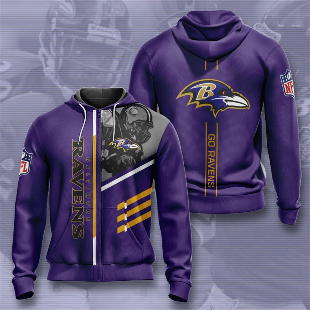 Baltimore Ravens Hoodies 3 lines graphic gift for fans -Jack sport shop