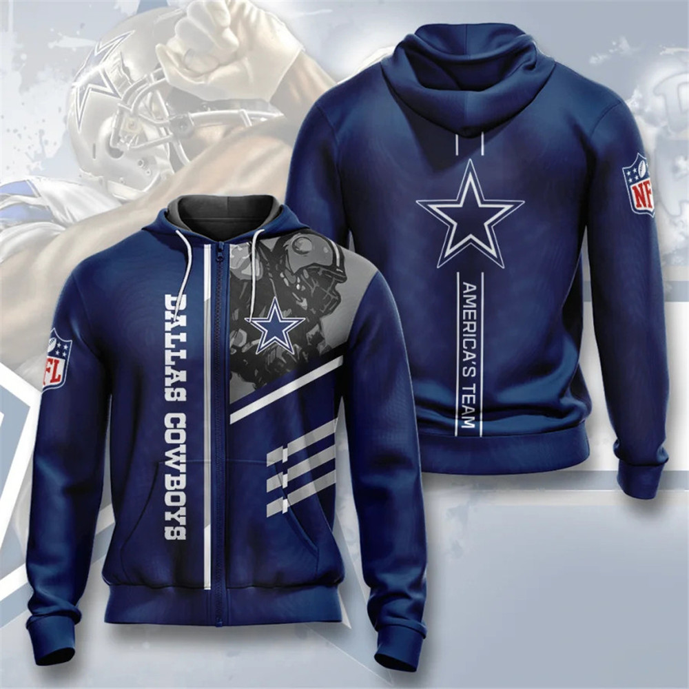 Dallas Cowboys Hoodies 3 lines graphic gift for fans -Jack sport shop