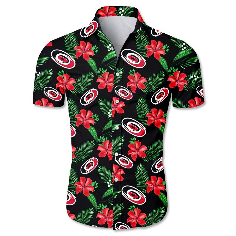 Carolina Hurricanes Hawaiian shirt Tropical Flower summer -Jack sport shop