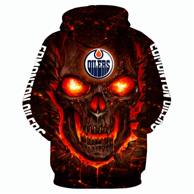 Edmonton Oilers Hoodie Ultra Death Graphic Gift for Halloween - Dingeas